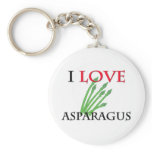 I Love Asparagus keychains