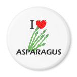 I Love Asparagus magnets