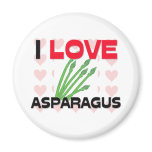 I Love Asparagus magnets