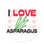 I Love Asparagus stickers