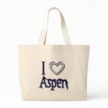 i love aspen tote bags