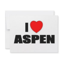I Love Aspen Custom Invitation