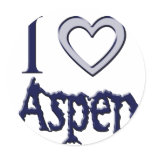 i love aspen stickers