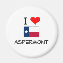 I Love Aspermont Texas Fridge Magnets