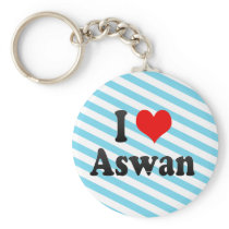 I Love Aswan, Egypt Keychains