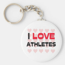 I LOVE ATHLETES KEY CHAINS