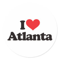 I Love Atlanta Stickers