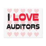 I LOVE AUDITORS postcards