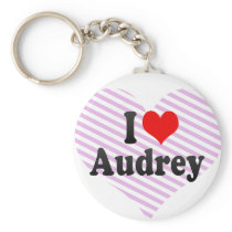 I love Audrey Key Chain