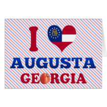I Love Augusta, Georgia Greeting Cards