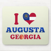 I Love Augusta, Georgia Mousepads