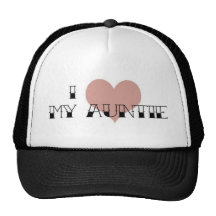 I LOVE AUNTIE MESH HAT
