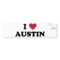 I Love Austin Bumper Stickers