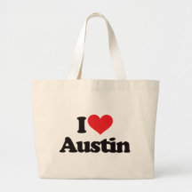 I Love Austin Canvas Bag