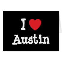 I love Austin heart custom personalised