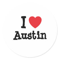 I love Austin heart custom personalised