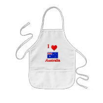 I Love Australia Aprons