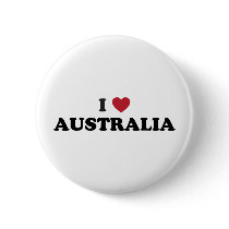 I Love Australia Pin