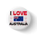 I Love Australia buttons