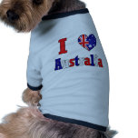 I Love Australia Dog Tee