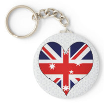 I Love Australia Keychains