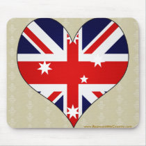 I Love Australia Mousepad