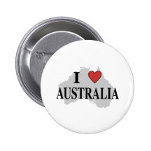 I Love Australia Pinback Button