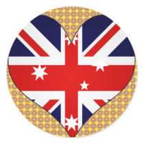 I Love Australia Stickers
