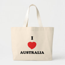 I LOVE Australia Tote Bags