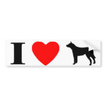 I Love Australian Cattle Dogs Bumper Sticker