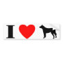 I Love Australian Cattle Dogs Bumper Sticker