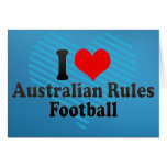 I love Australian Rules Football Greeting Cards