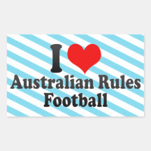 I love Australian Rules Football Stickers