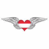 I Love Austria -wings Photo Cut Outs