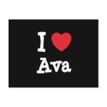 I love Ava heart T-Shirt