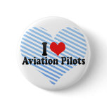 I Love Aviation Pilots buttons