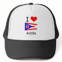 I Love Avon Ohio Trucker Hats