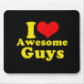I Love Awesome Boys Mouse Pads