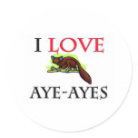 I Love Aye-Ayes Sticker