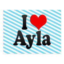 I love Ayla Postcard
