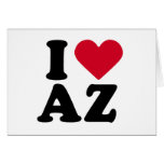 I LOVE AZ GREETING CARD