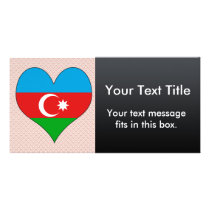I Love Azerbaijan Custom Photo Card
