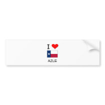 I Love Azle Texas Bumper Sticker