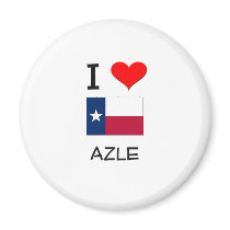 I Love Azle Texas Refrigerator Magnets