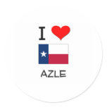 I Love Azle Texas stickers