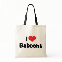 I Love Baboons Bags