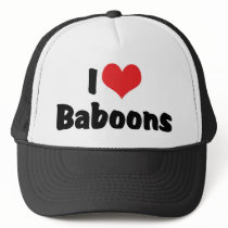 I Love Baboons Trucker Hats