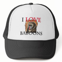 I Love Baboons Trucker Hats