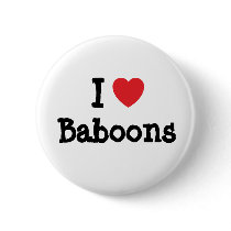 I love Baboons heart custom personalised