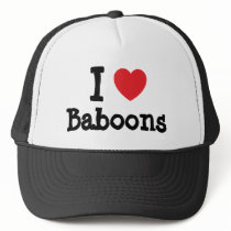 I love Baboons heart custom personalised